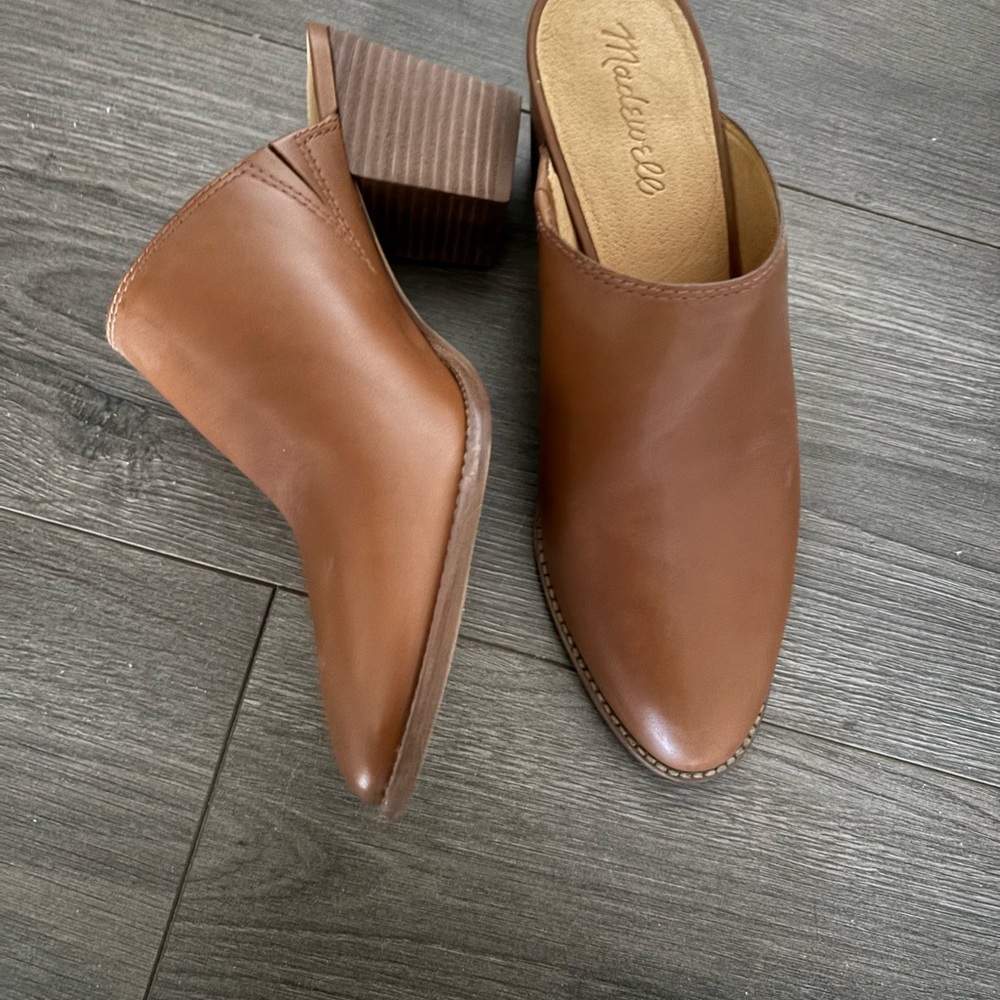 Madewell Women's Brown Leather Mules